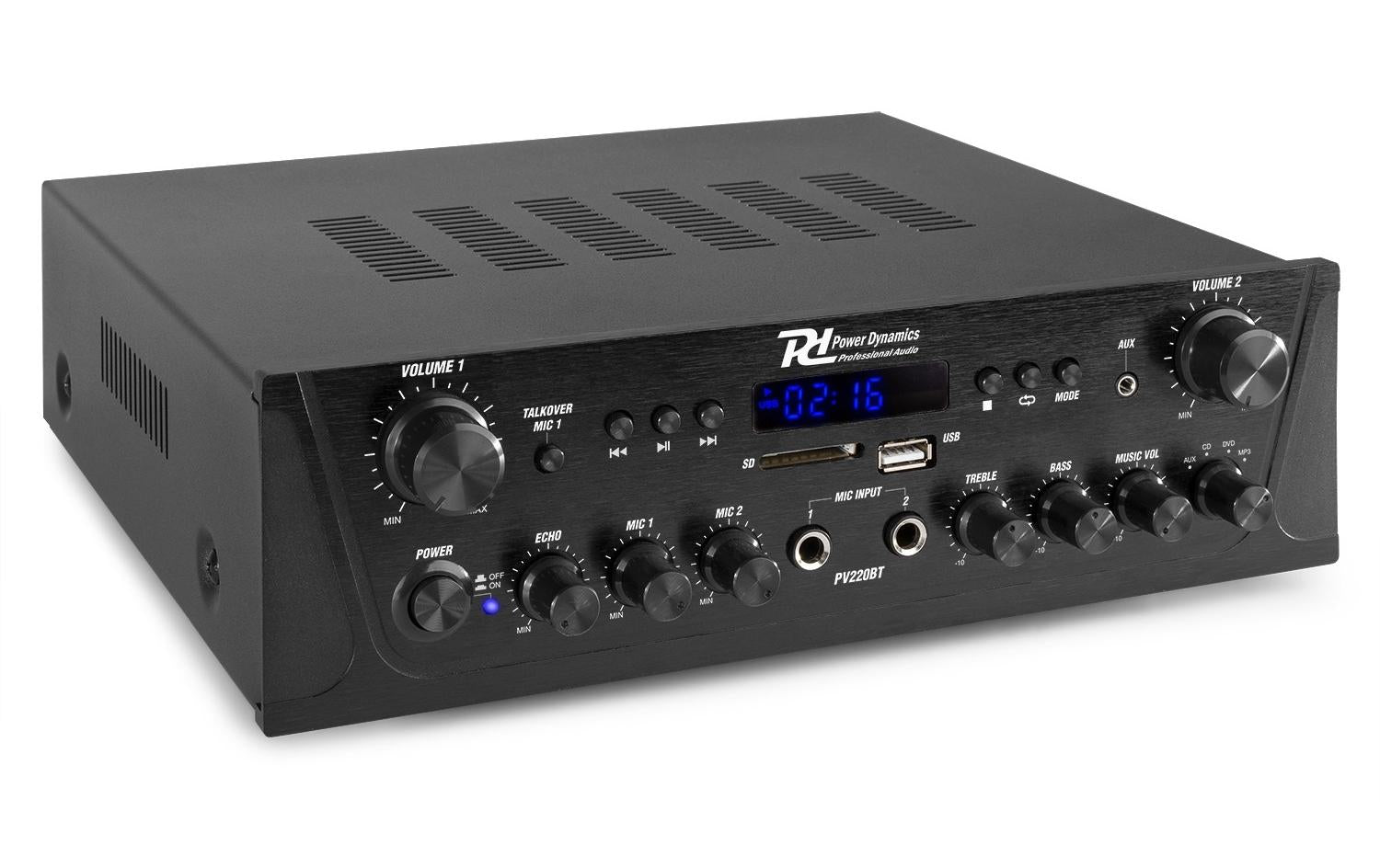 Power Dynamics PV220BT 2-Kanal Verstärker, 2x100W