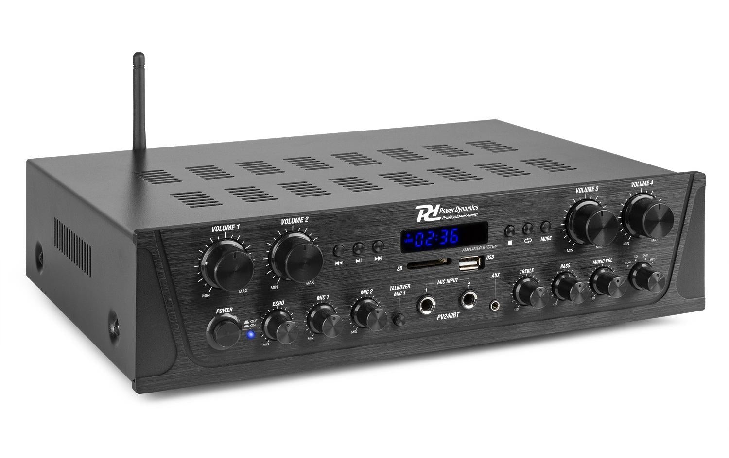 Power Dynamics PV240BT 4-Kanal Verstärker, 4x100W
