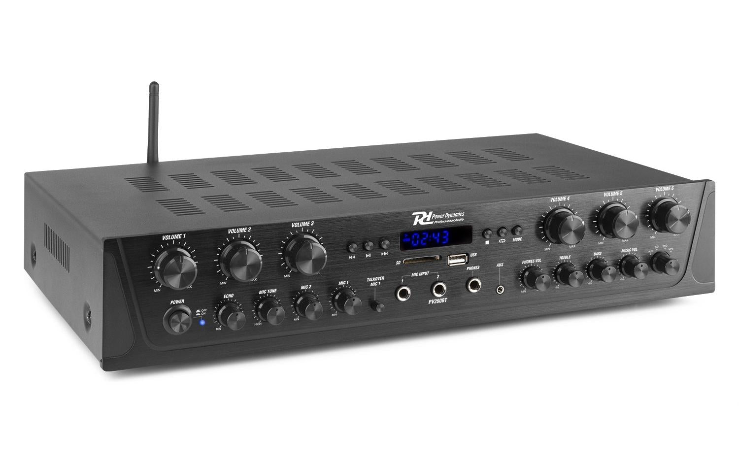 Power Dynamics PV260BT 6-Kanal Verstärker, 6x100W