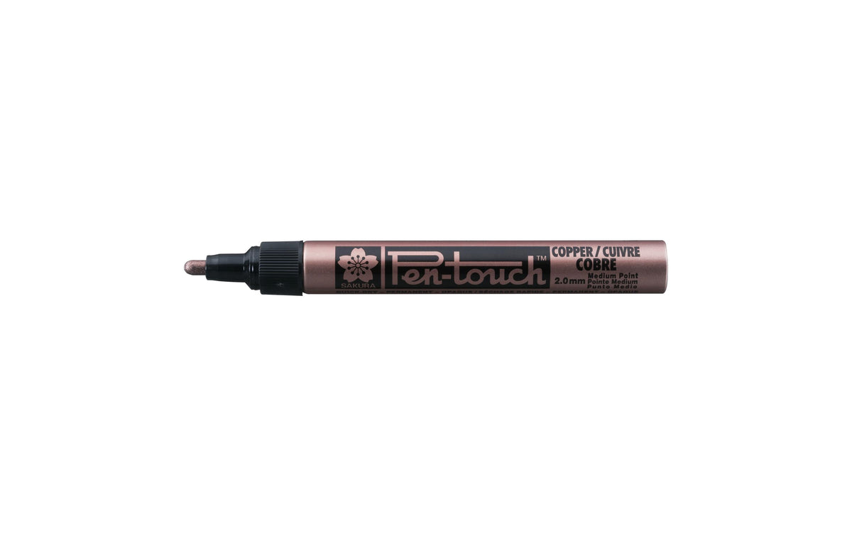 Sakura Lackmarker Pen-Touch Mittel 2.0mm Wasserfest, Lichtbeständig, Farbe: Kupfer