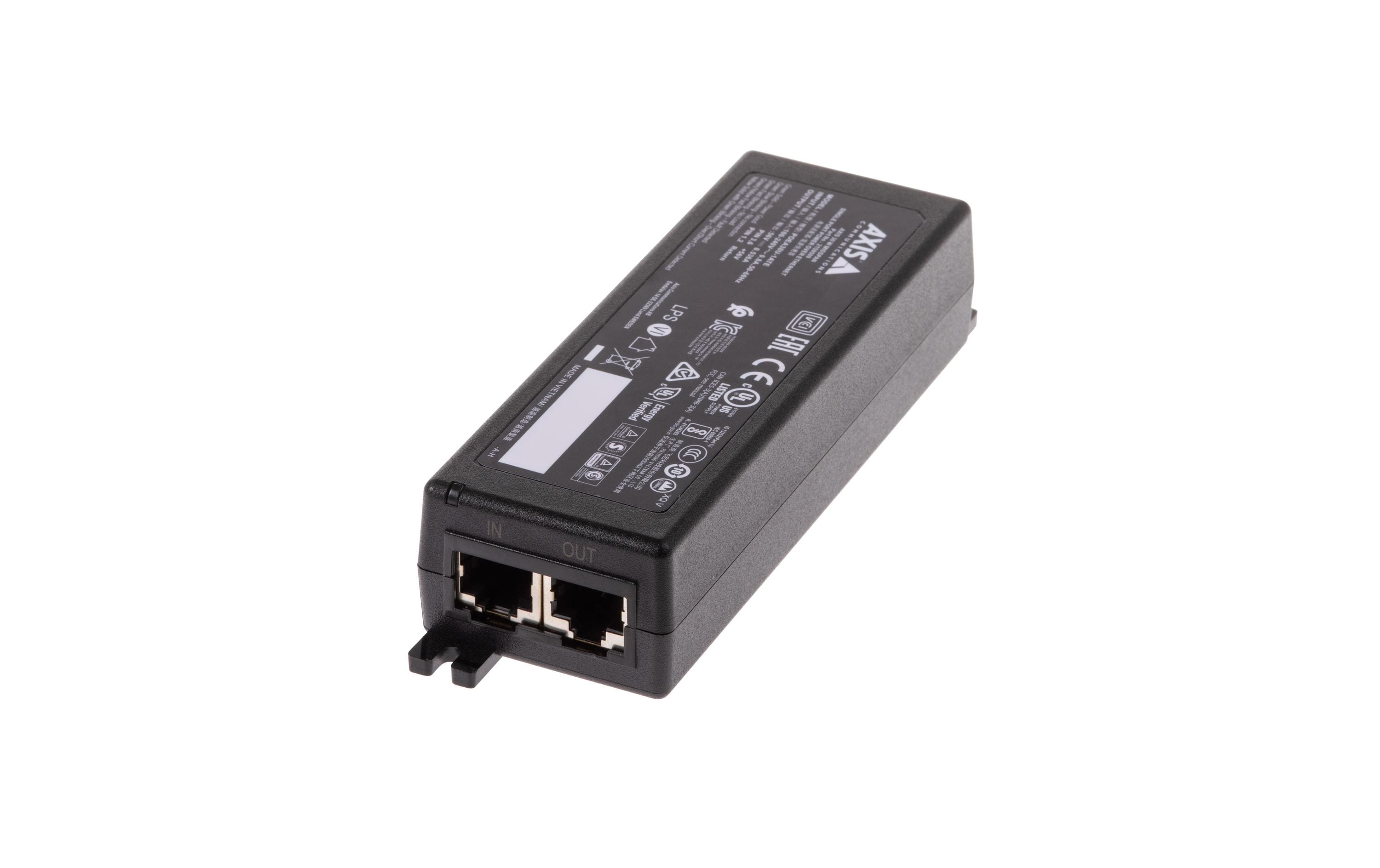 AXIS 30W Midspan Single port PoE Injector, 30W