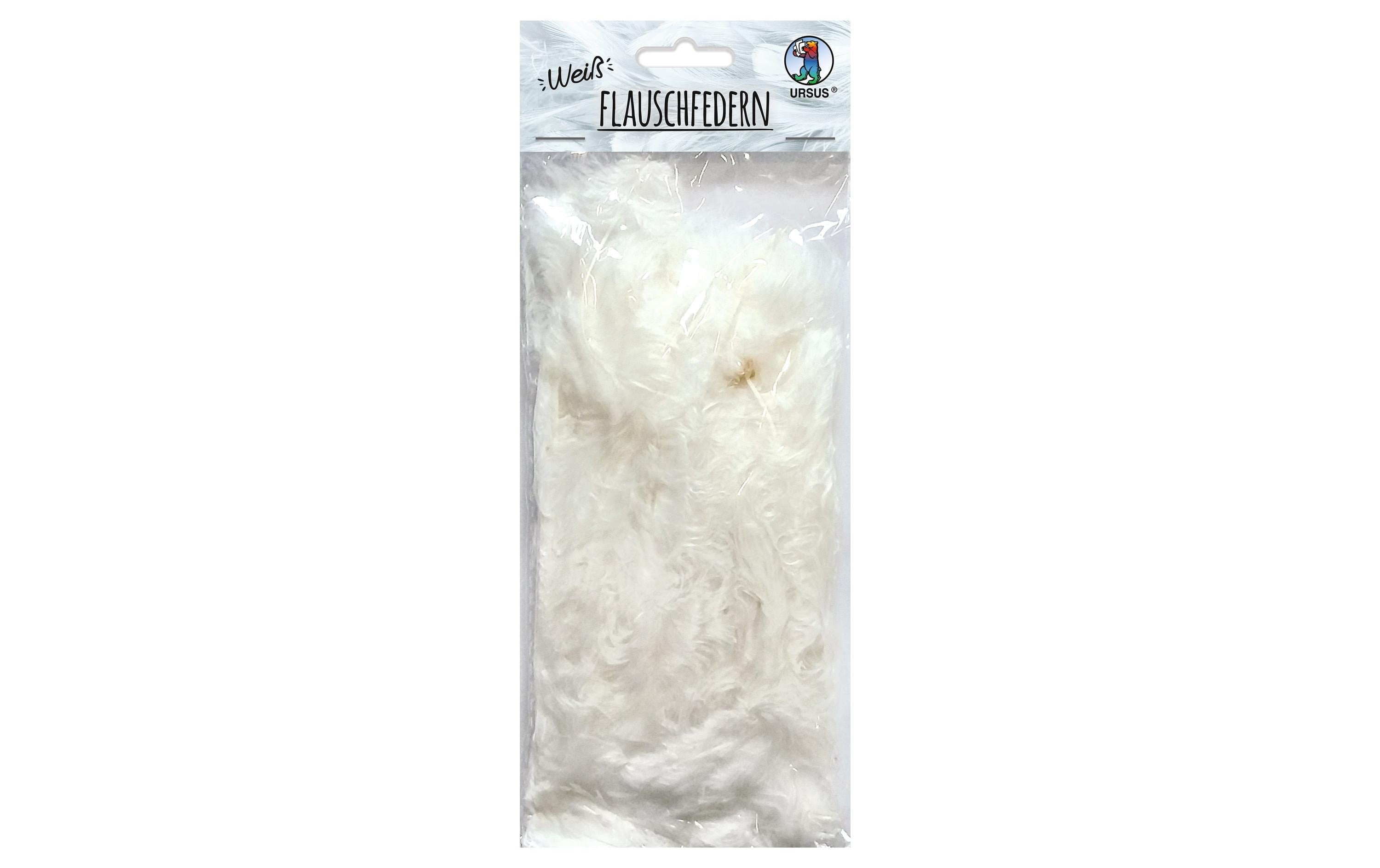 Ursus Flauschfedern 10g Länge: 10-15cm, Farbe: Weiss