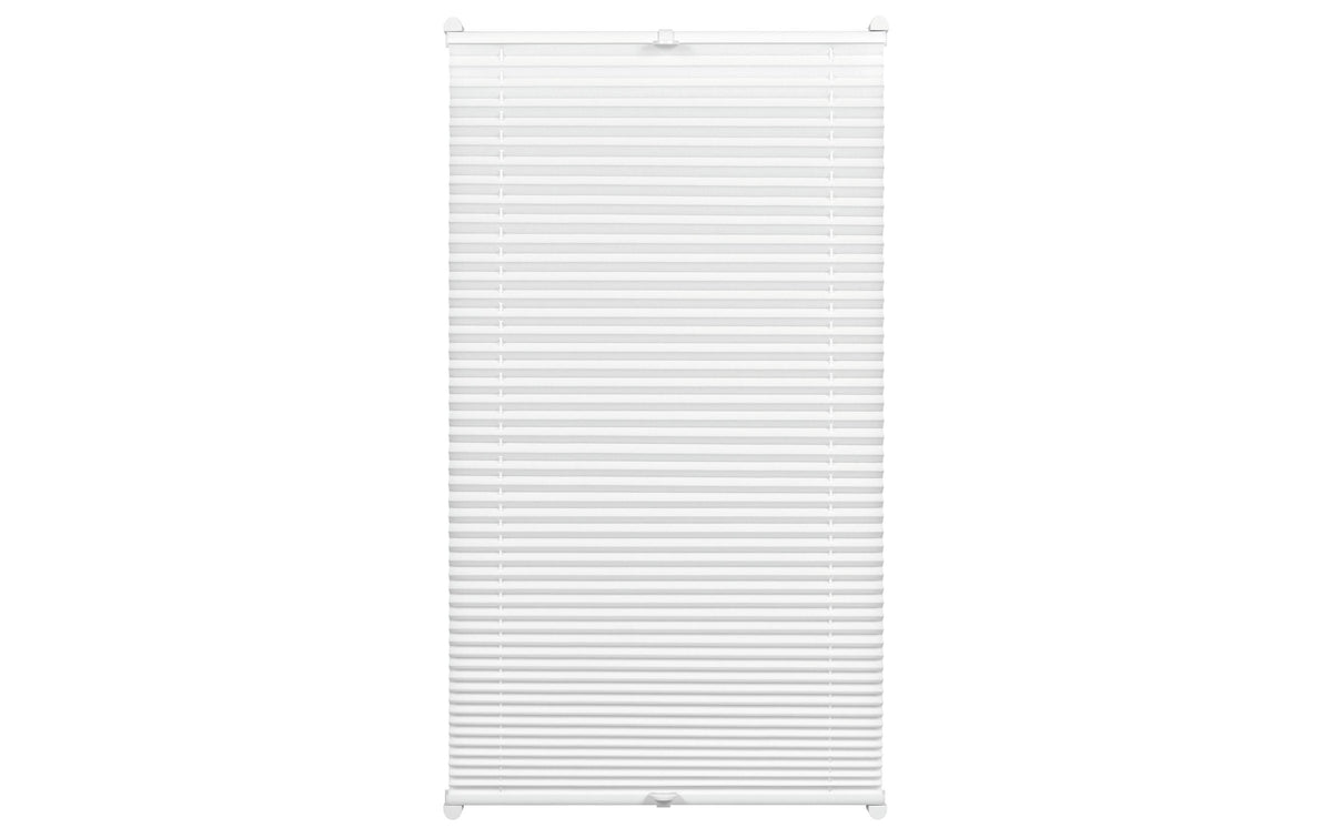 Gardinia, Plissée Easyfix, blickdicht 75 x Weiss, 75x130 cm, 100% Polyester,Blickdicht