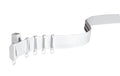 Gardinia Vorhangschiene Flexline, Weiss 350 cm, zuschneidbar,Easy-Click-Montage