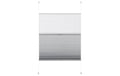 Gardinia Easyfix Plissee Day & Night, Weiss 60x130 cm, 100% Polyester, Hell &Blickdicht