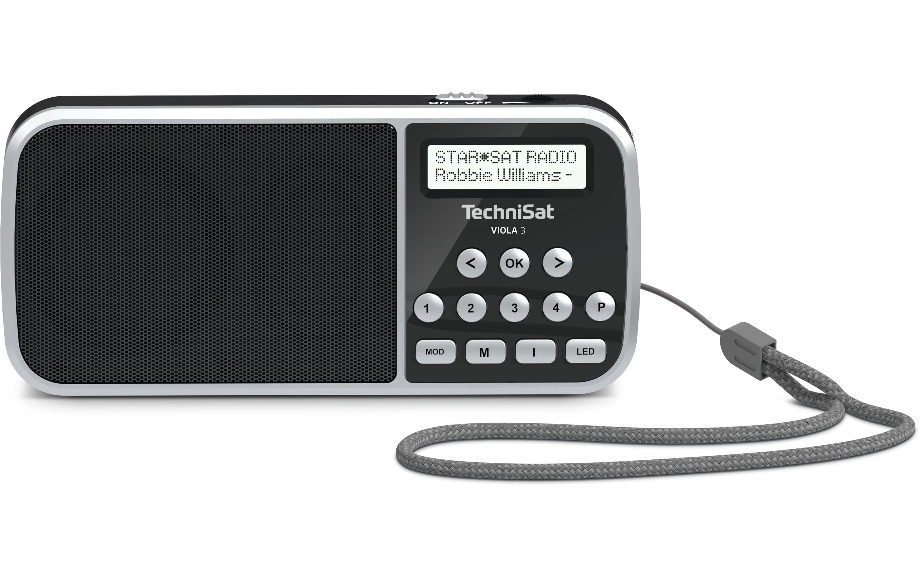 TechniSat Viola 3, schwarz, Portable Radio DAB+, LED Taschenlampe