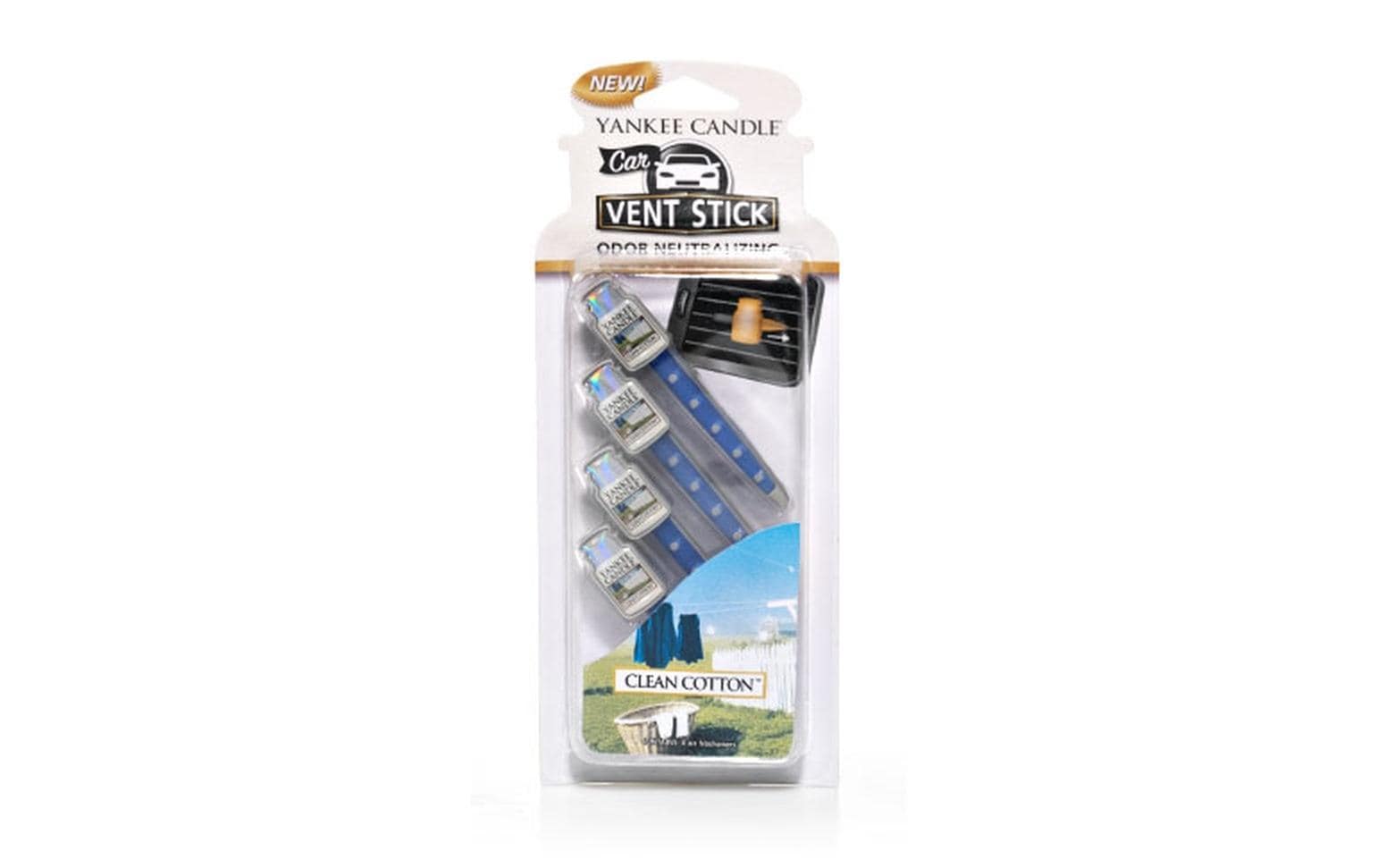 Yankee Candle Clean Cotton Car Vent Stick Autoduft