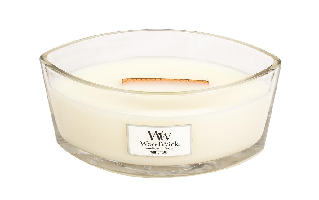 Woodwick White Teak Ellipse