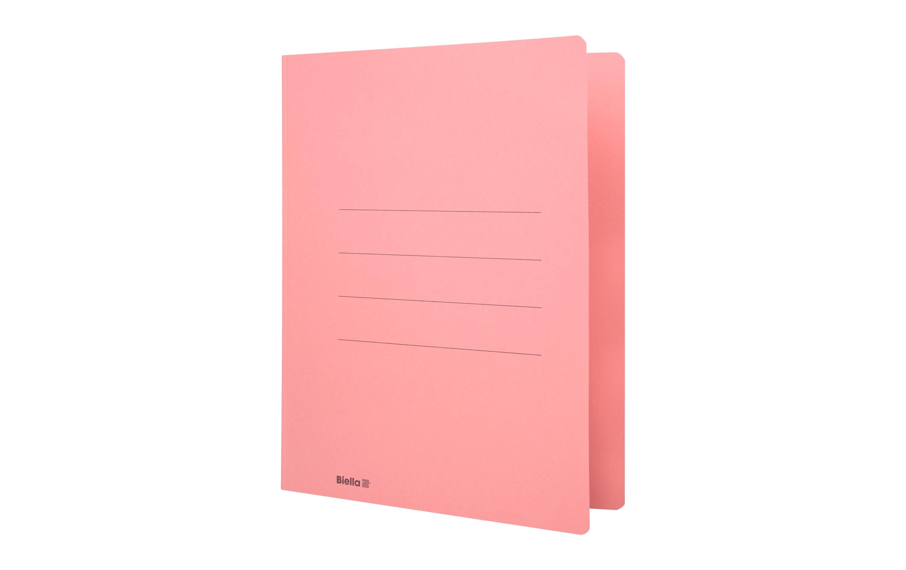 Biella Einlagemappe A4 240 gm² 100 Stück, Rot, für 90 Blatt