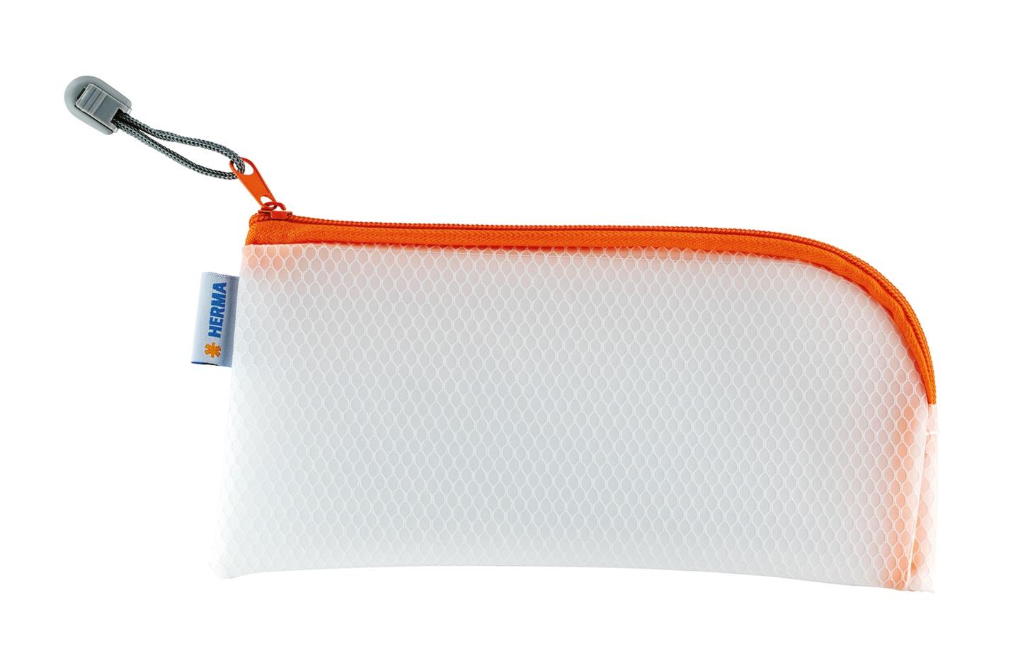 Herma Etui Mesh Bag 23 x 11 cm Material: EVA, Farbe: Orange