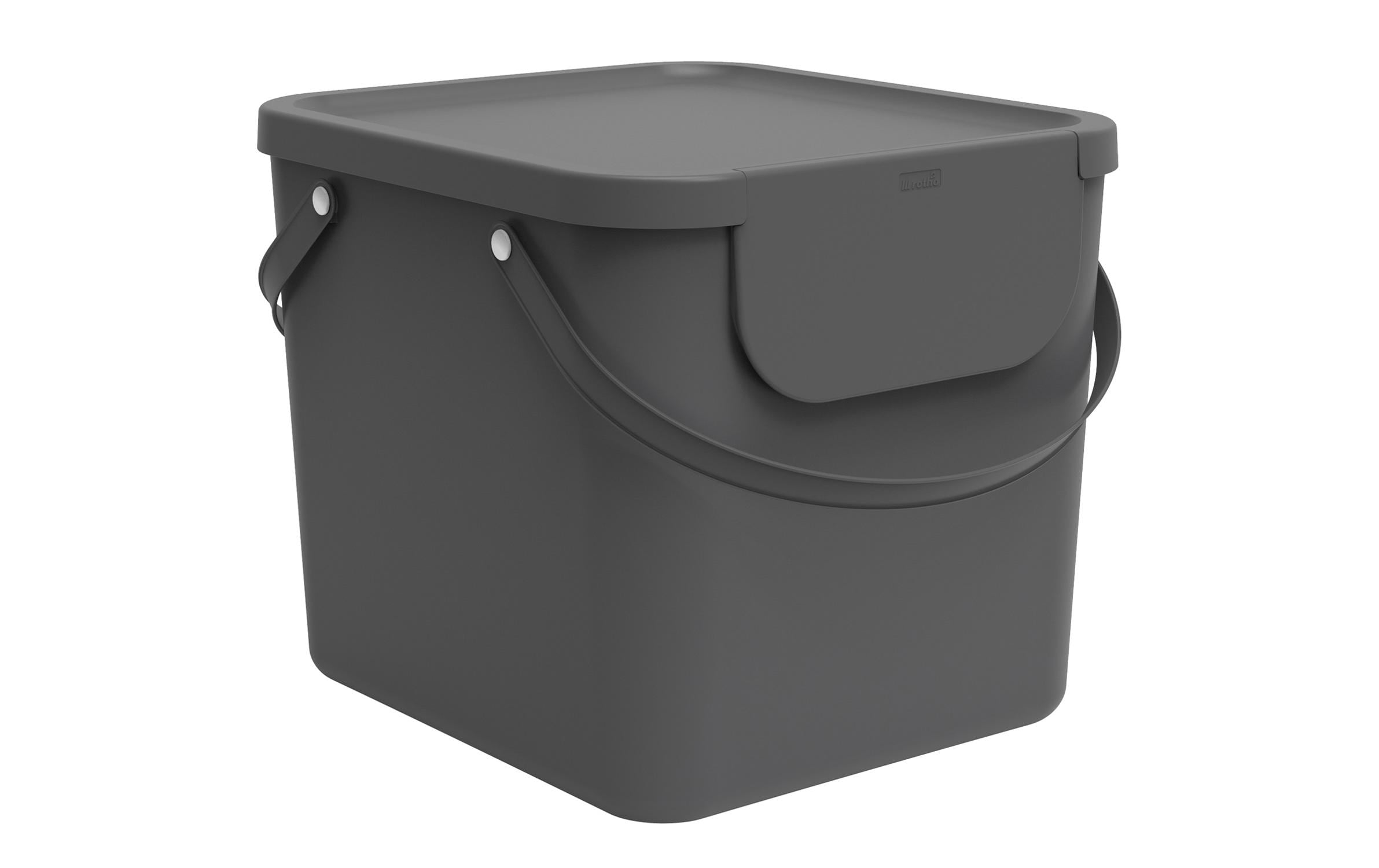 Rotho Recyclingbehälter 40L Albula anthrazit, 40 x 35.8 x 34 cm