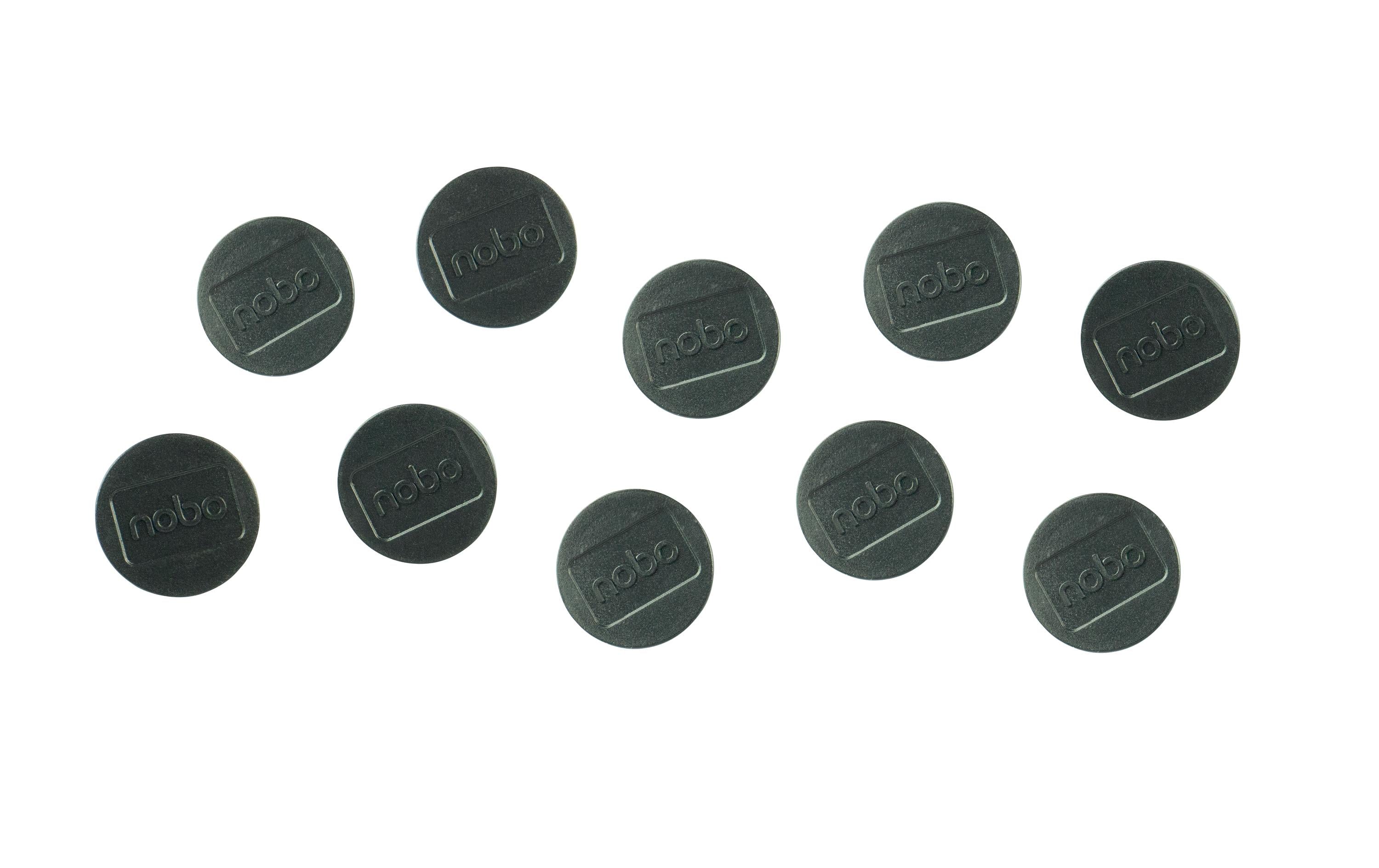 Nobo Magnet rund 32mm, 10 Stk. für bis zu 7 Blatt, schwarz