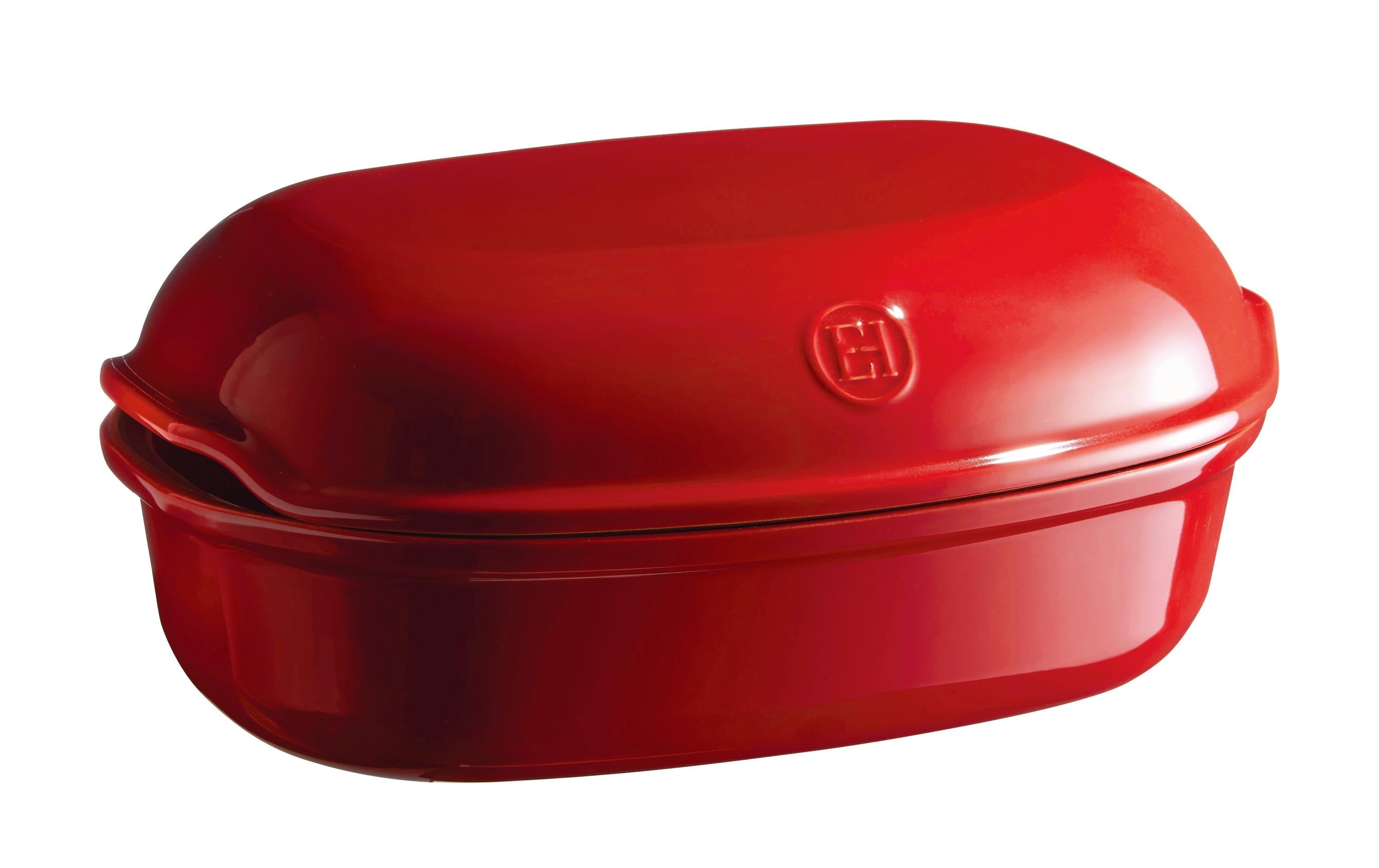 Emile Henry Backform Artisan rot Keramik, 34 x 21.5 x 15cm