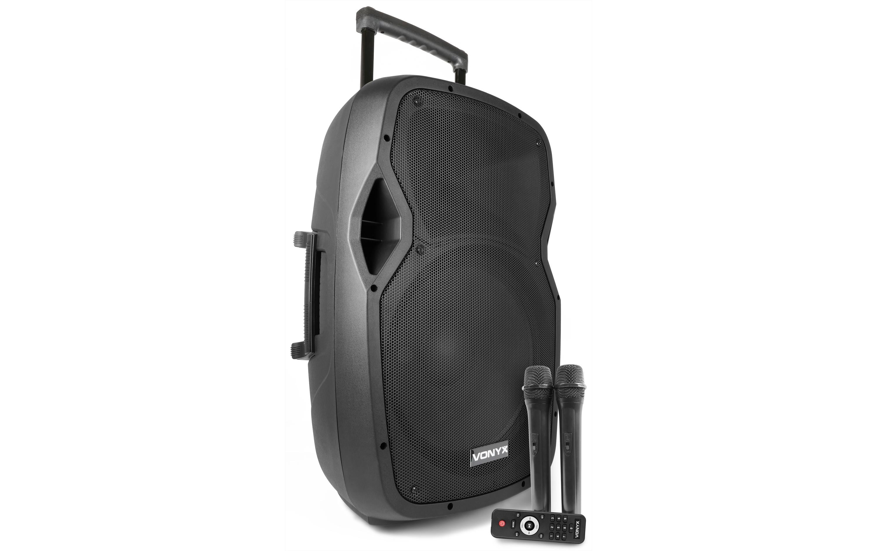 Vonyx AP1500PA 15" Trolley-Speaker mit Akku, 800W, Mics