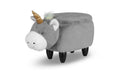 zoosy Hocker Einhorn weiss 71x35x36cm, mit Aufbewahrungsbox