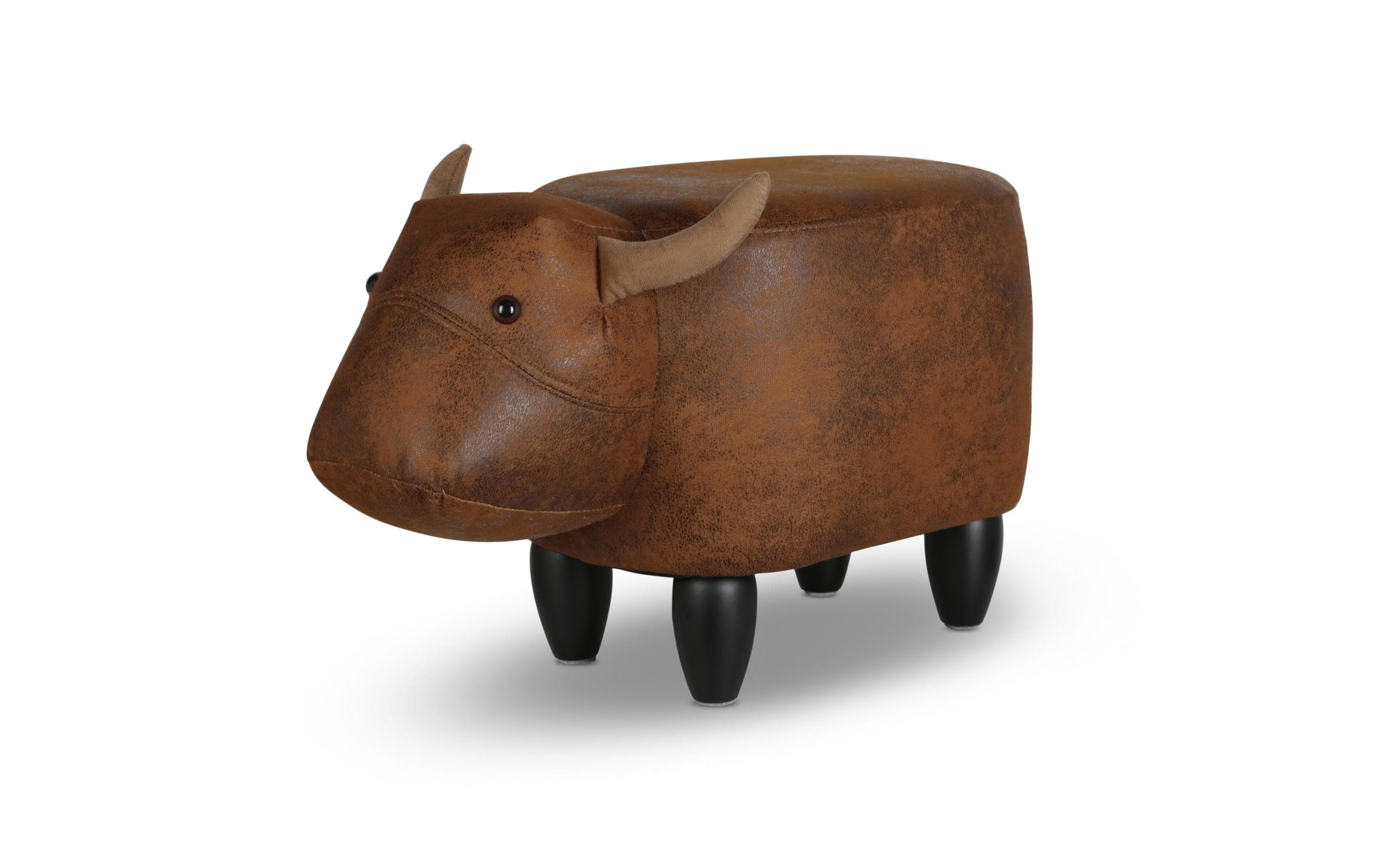 zoosy Hocker Kuh braun 66x34x37cm