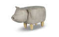 zoosy Hocker Schwein grau 66x34x36cm