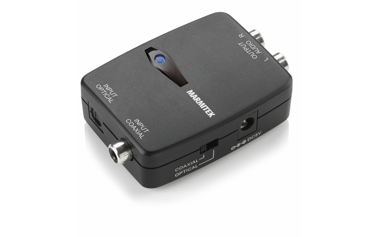 Marmitek Connect DA21, Audio Converter Toslink/Koax zu Cinch Stereo