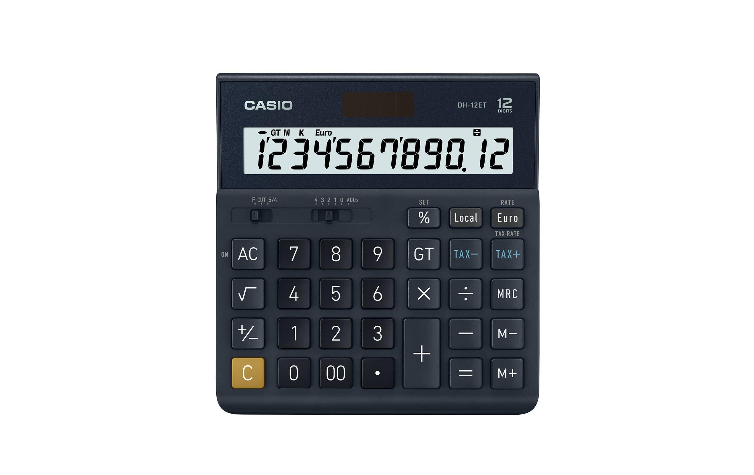 Casio Taschenrechner CS-DH-12TER 12-stelliges LC Display