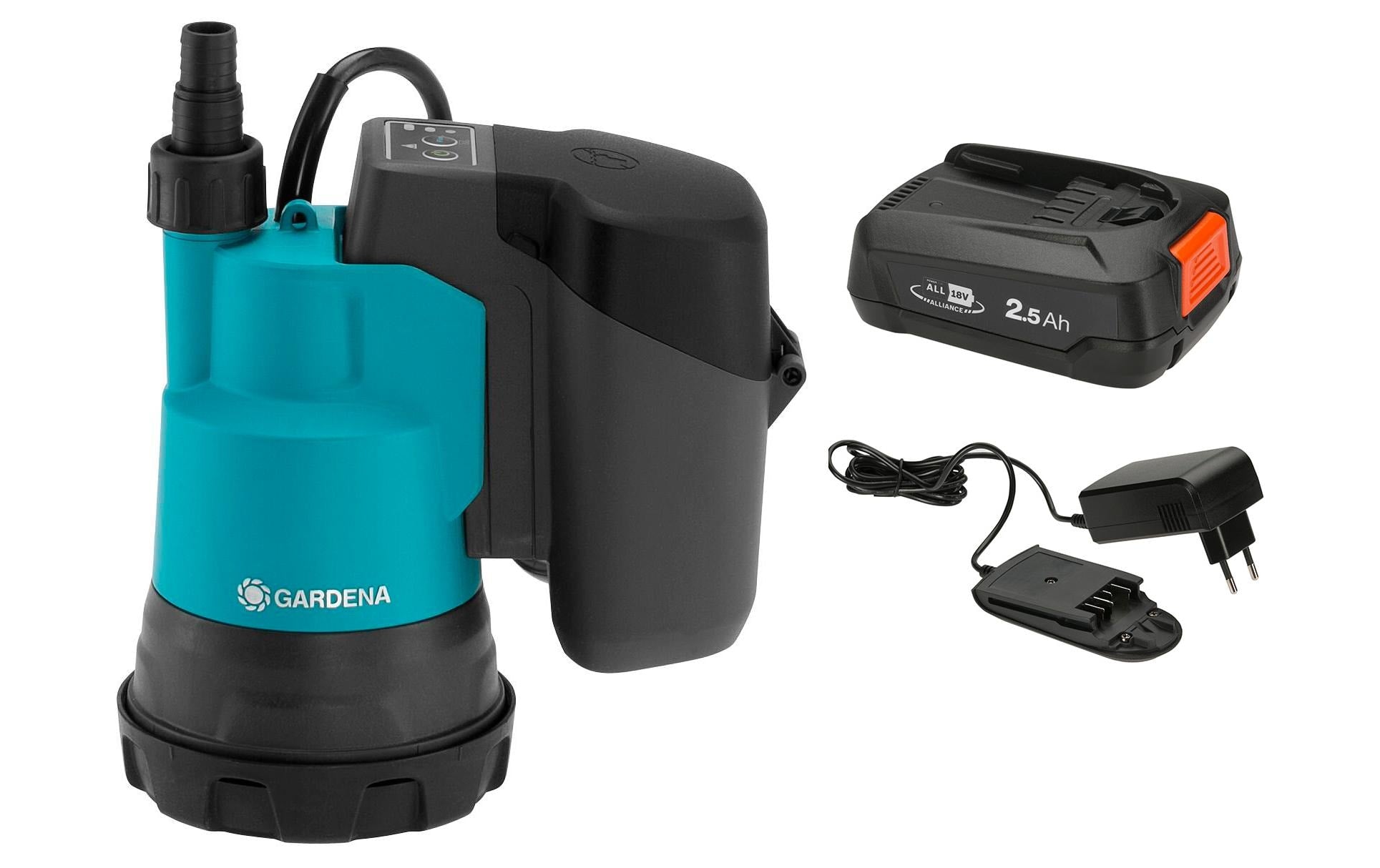 Gardena Klarw.-Tauchpumpe 2000/2 18V Set