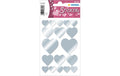 Herma Sticker Herzen Silber 2 Blatt, 36 Sticker, selbstklebend