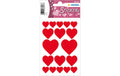 Herma Sticker Rote Herzen 3 Blatt, 54 Sticker, selbstklebend