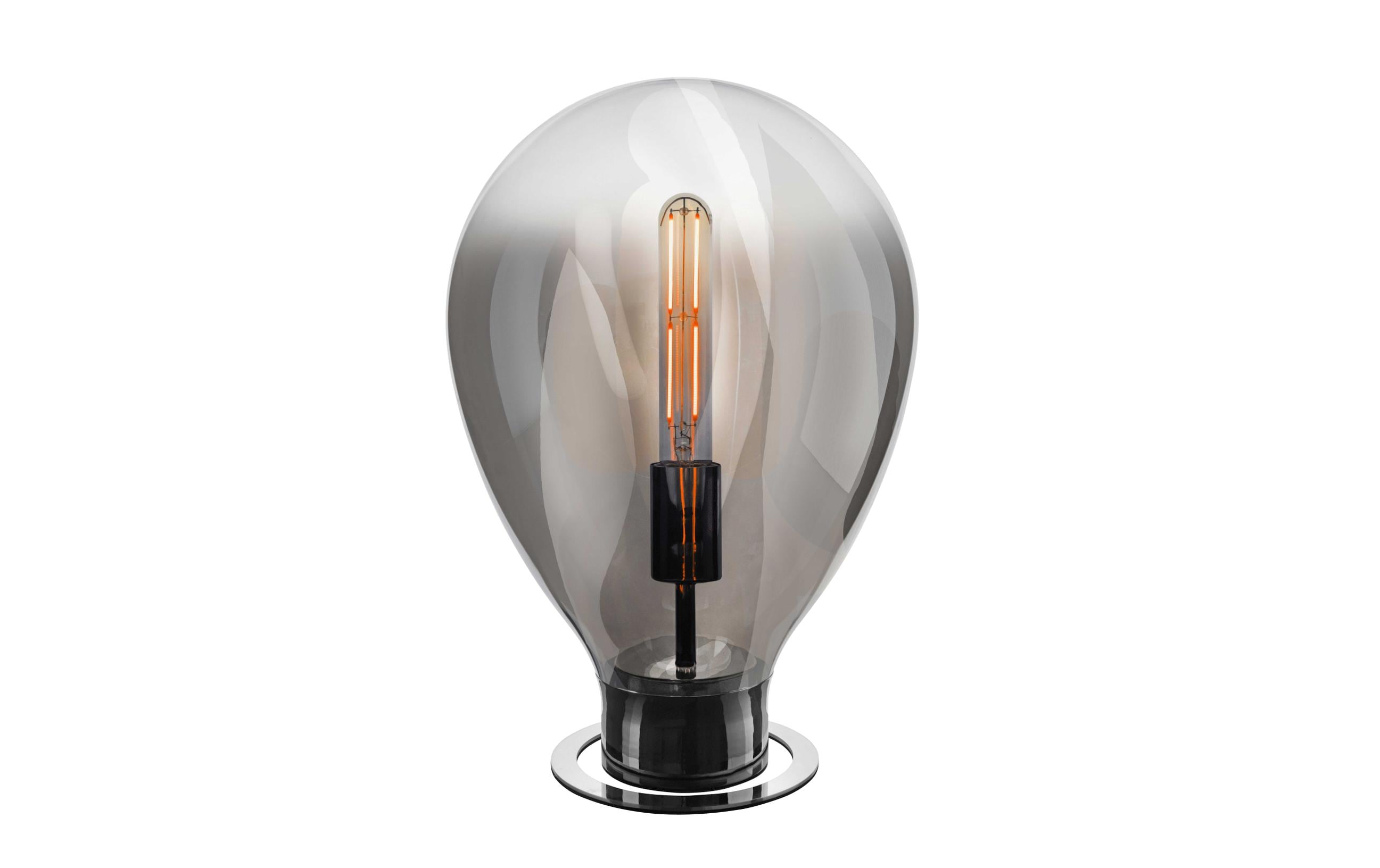 SOMPEX Tischleuchte BOLHA smoke 44cm exkl. 1x E27 max. 40W, Dimmbar