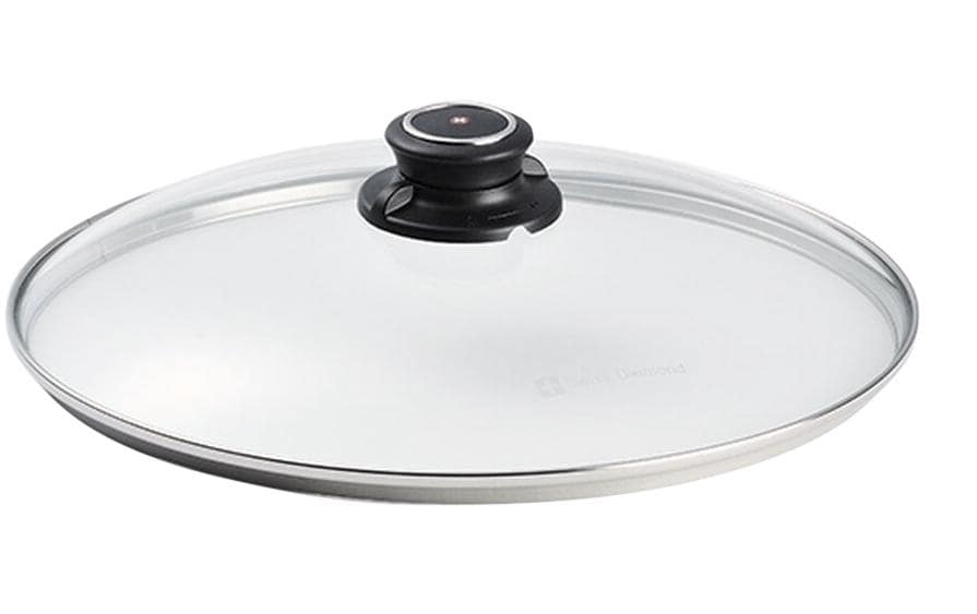 Swiss Diamond Glasdeckel 28cm mit Ablufthebel für den Dampf