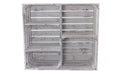 Holz Zollhaus Vintage Holzregal ShabbyWeiss 3 Trennbrtetter,77x68x33cm, Kiefer, FSC100%