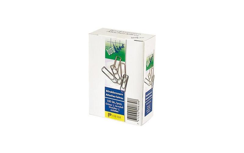 Büroline Büroklammern Gr. 2 vernickelt 24mm,  1 Pack à 1000