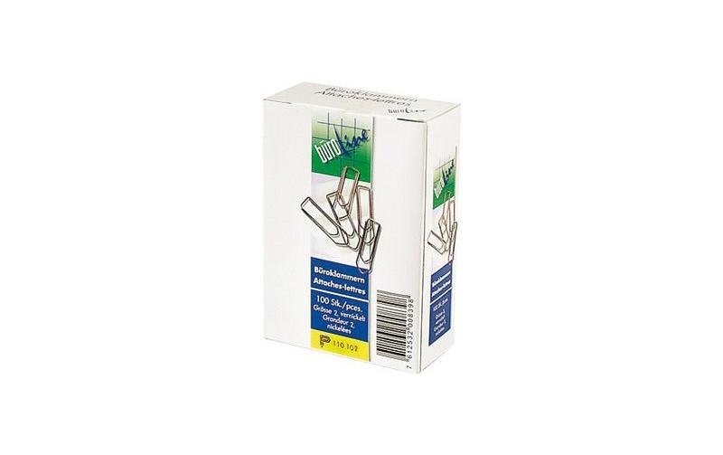 Büroline Büroklammern Gr. 3 vernickelt 28mm,  1 Pack à 1000