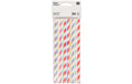 Rico Design Strohhalme  Papier Bunt, 24 Stück