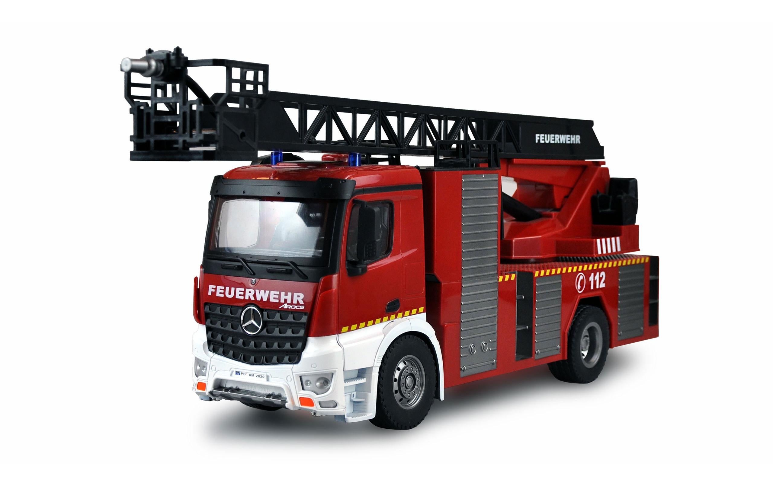 Amewi Arocs Feuerwehr Drehleiter RTR, 1:18