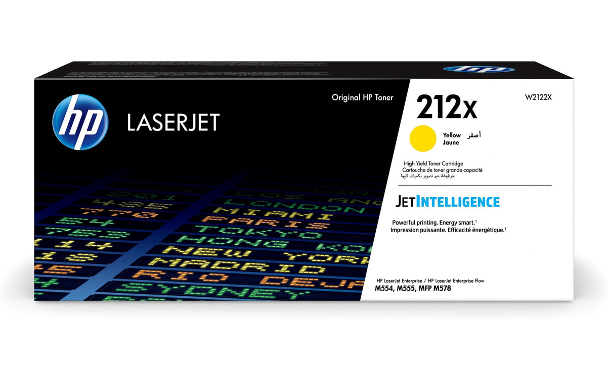 HP Toner 212X - Yellow (W2122X) Seitenkapazität ~ 10'000 Seiten