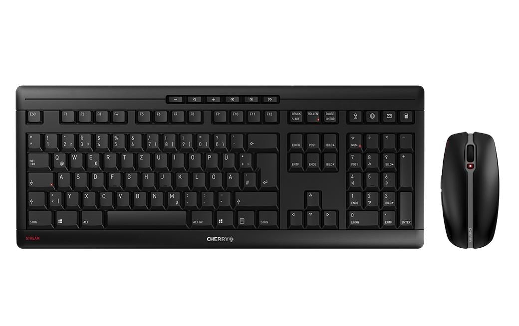 Cherry STREAM Desktop schwarz USB, Tastenbeschriftung gelasert