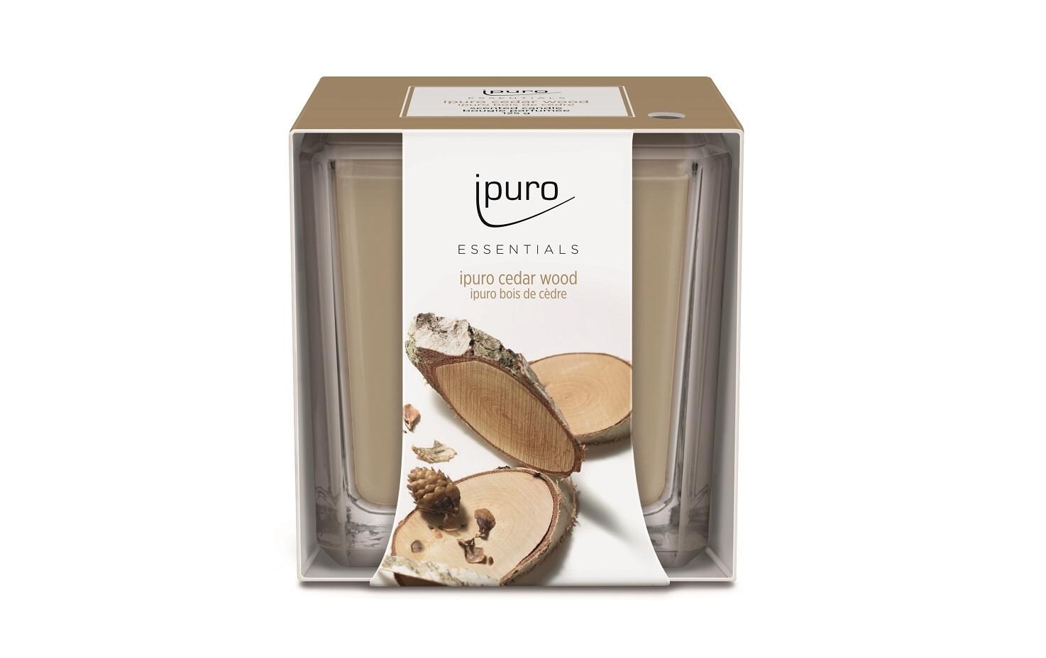 ipuro Duftkerze cedar wood Essentials, 125gr
