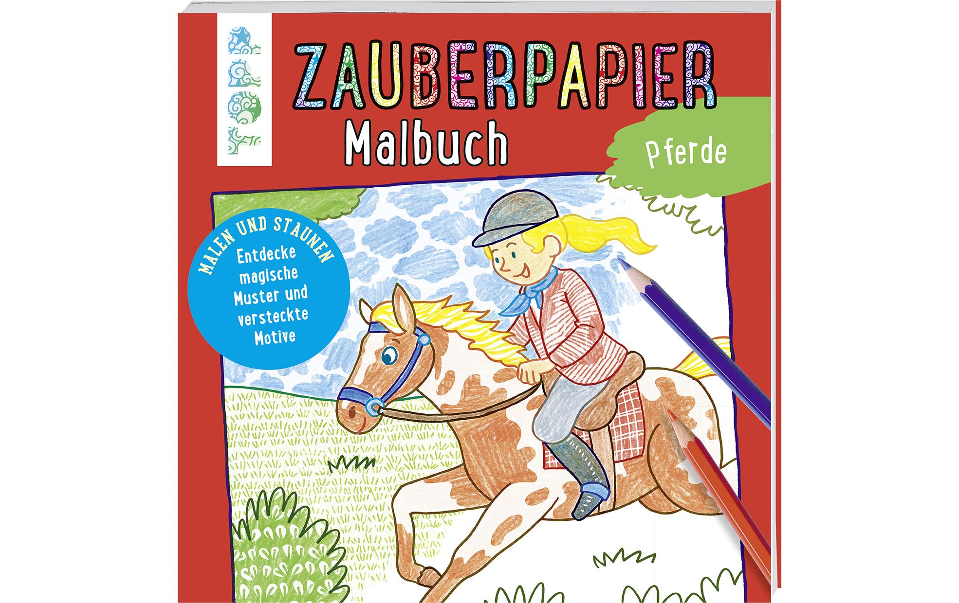 Topp Malbuch Zauberpapier Pferde 48 Seiten