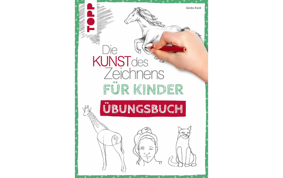Topp Buch die Kunst des Zeichnens Übungsbuch für Kinder, 96 Seiten