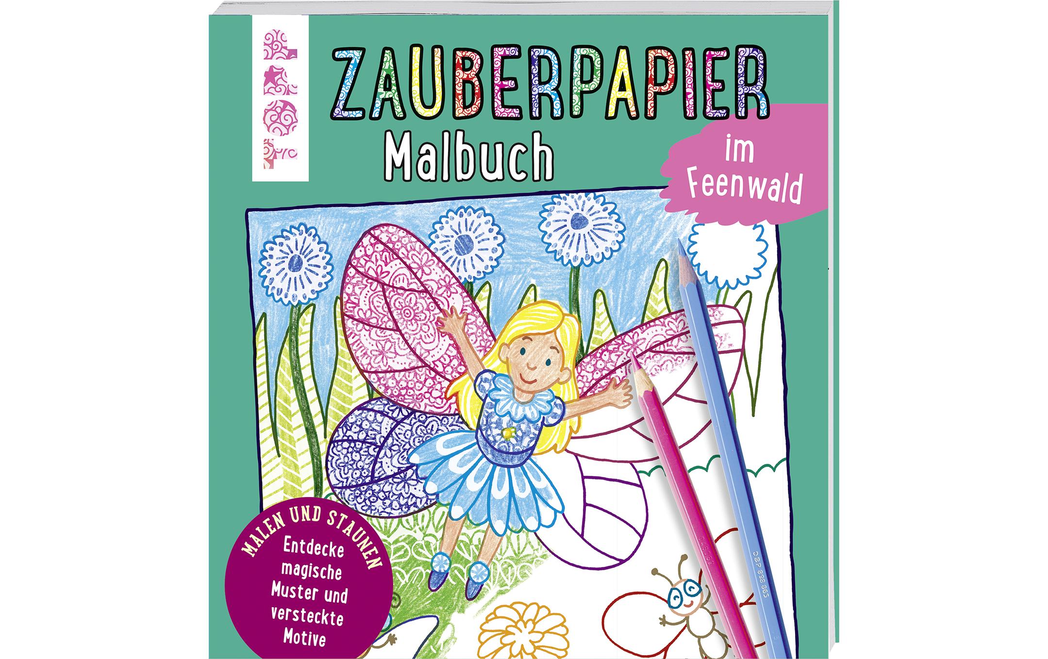 Topp Malbuch Zauberpapier Zauberwald 48 Seiten