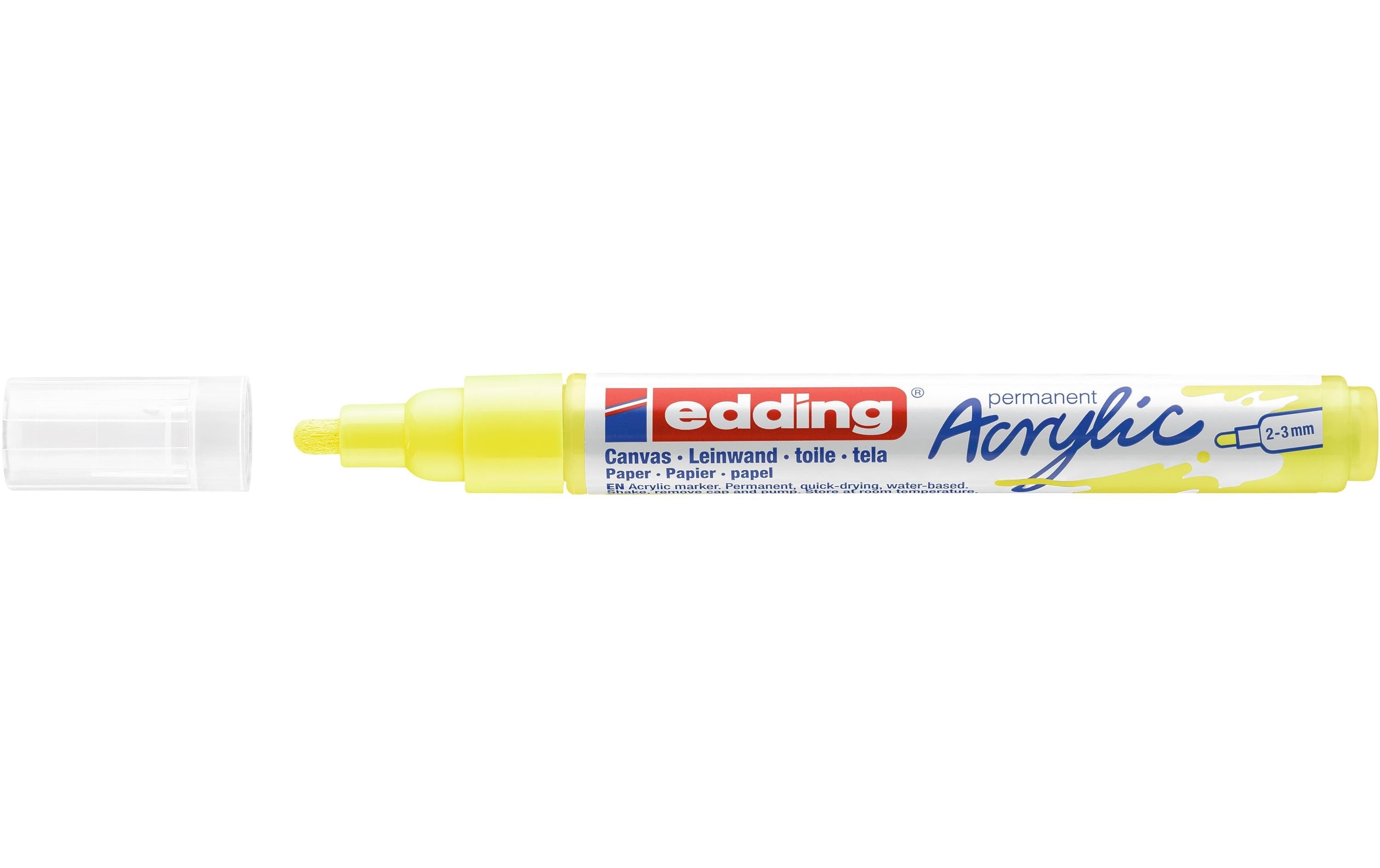 Edding Acrylmarker 5100 medium neongelb