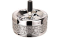 Dameco Schleuder-Aschenbecher silber D: 11cm, Material: Metall verchromt