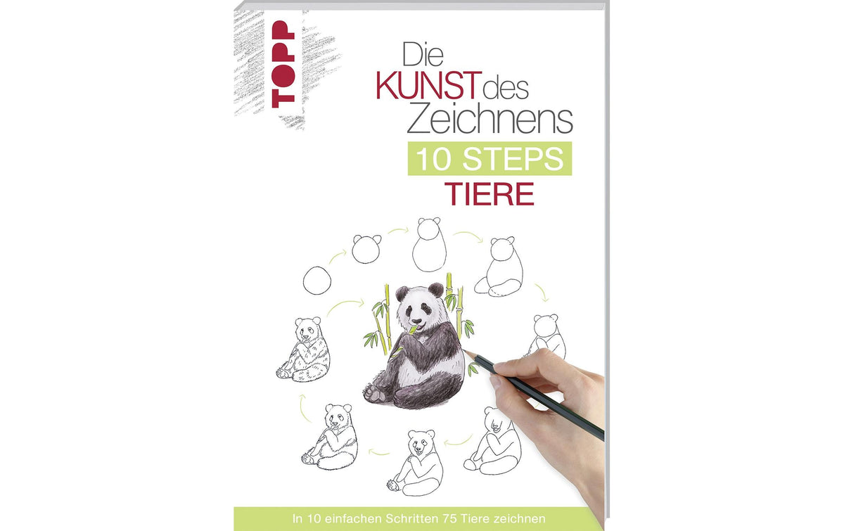 Topp Buch die Kunst des Zeichnens Tiere, 128 Seiten
