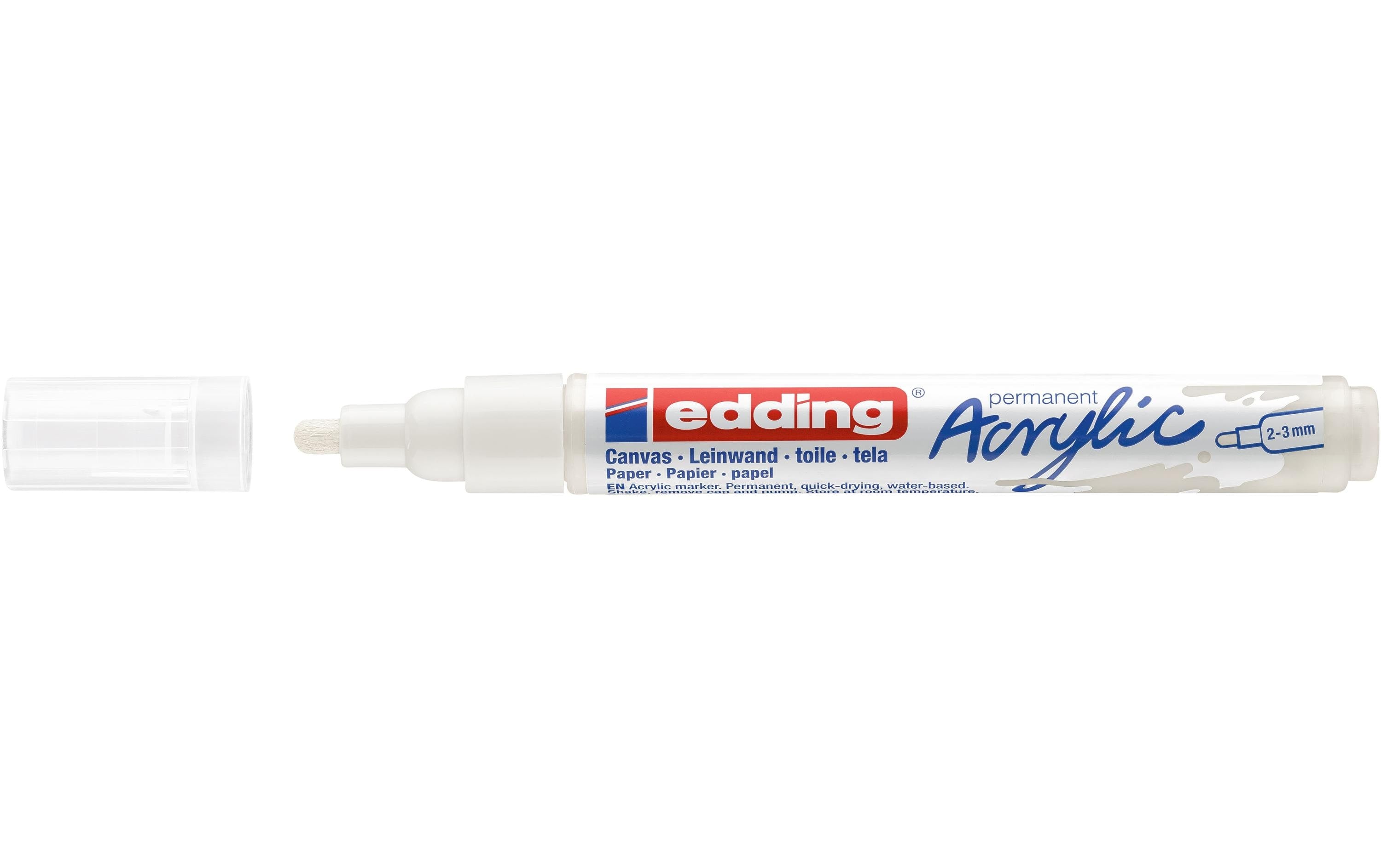Edding Acrylmarker 5100 medium verkehrsweiss sdm