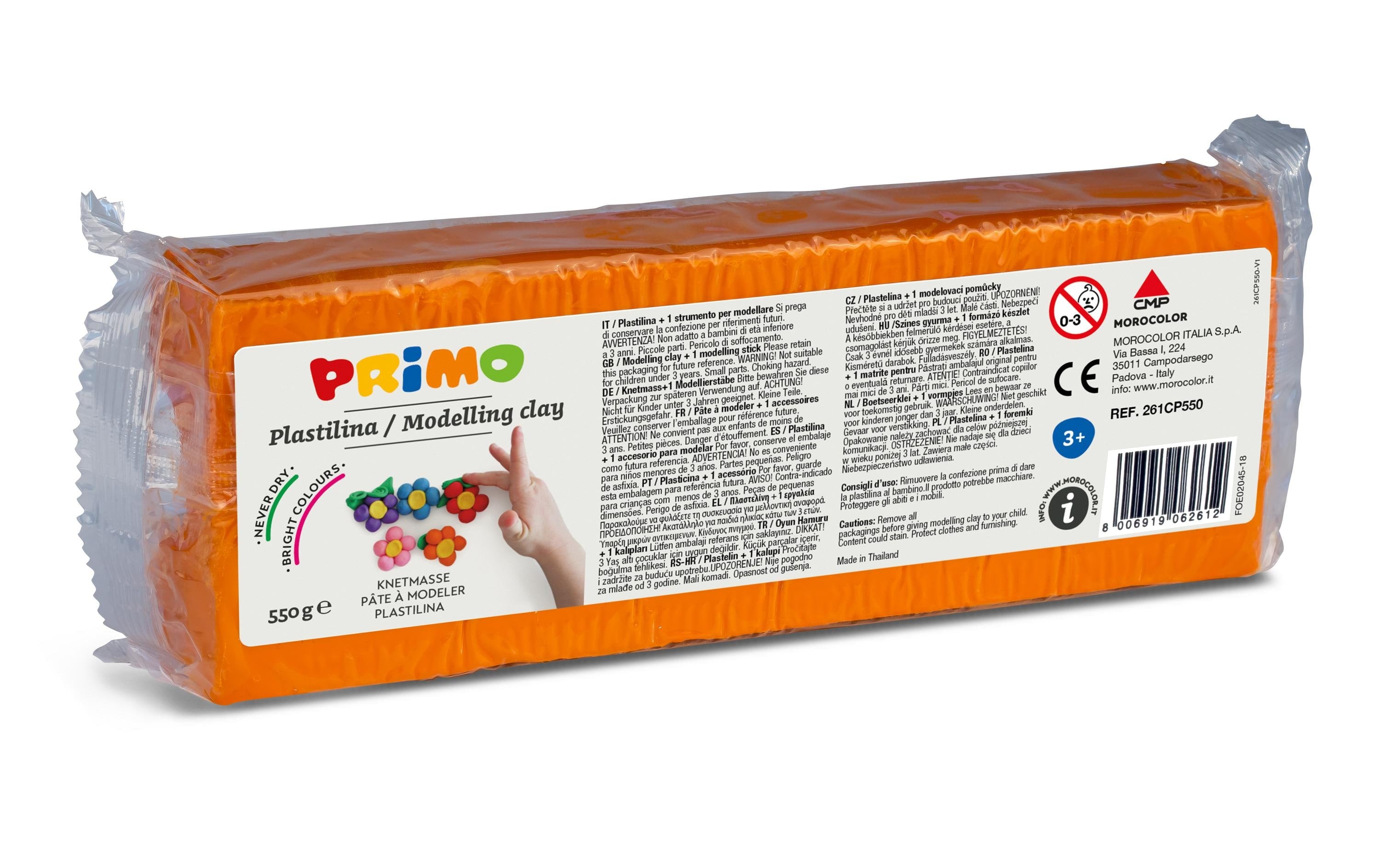 Primo Knetblock 550g orange 1 Stück