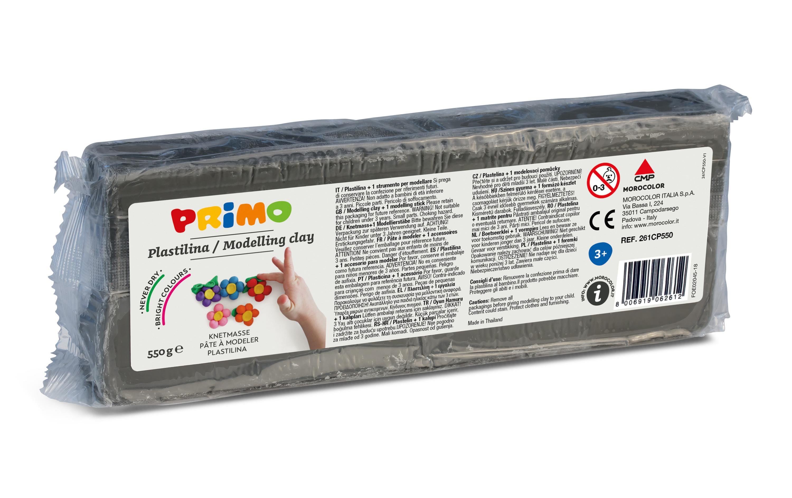 Primo Knetblock 550g grey 1 Stück