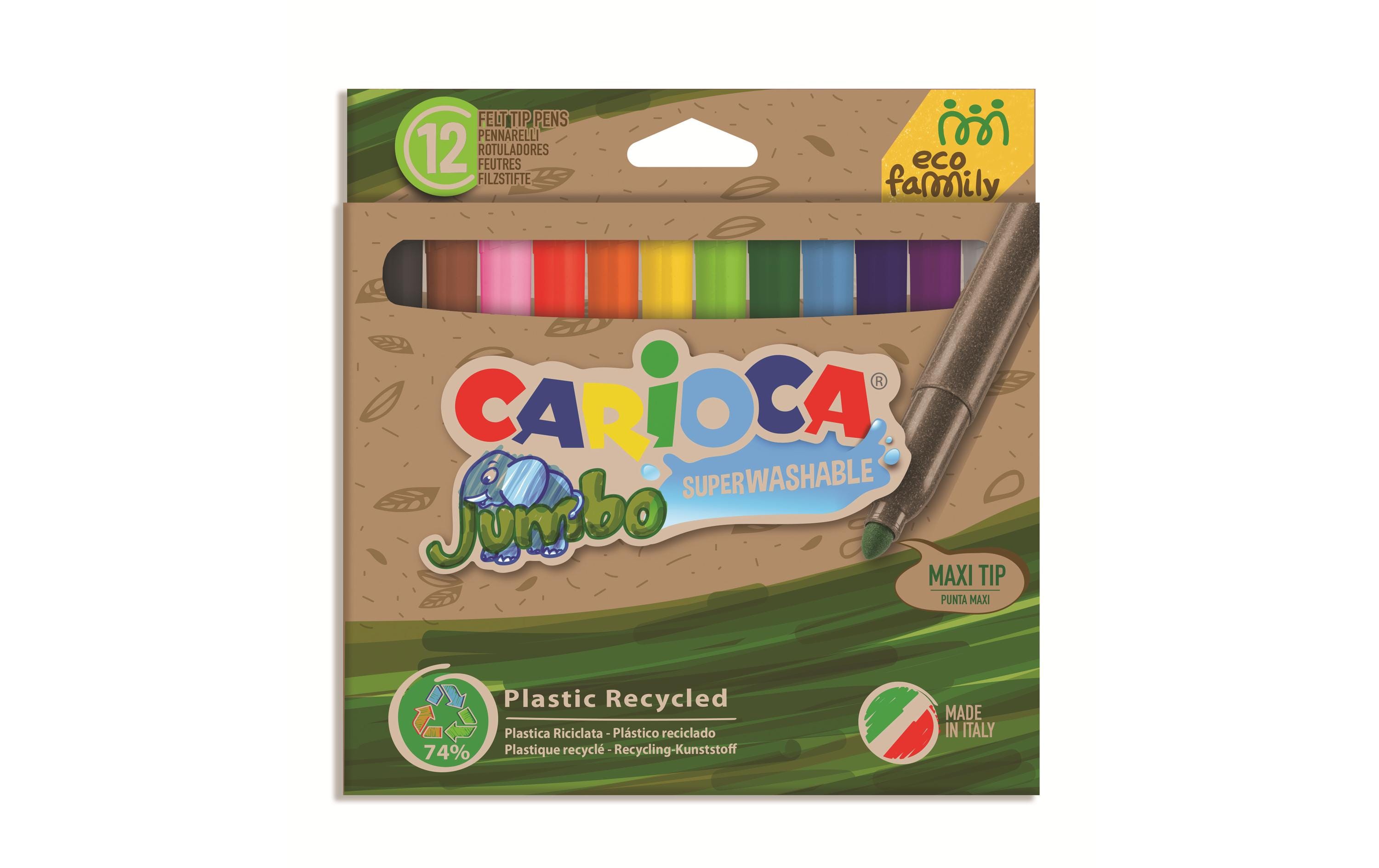 Carioca Fasermaler Jumbo Eco E-12 Maxi-Spitze von 6mm