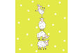 Paper+Design Servietten Hoppy Lambs 33x33 cm, 20 Stück