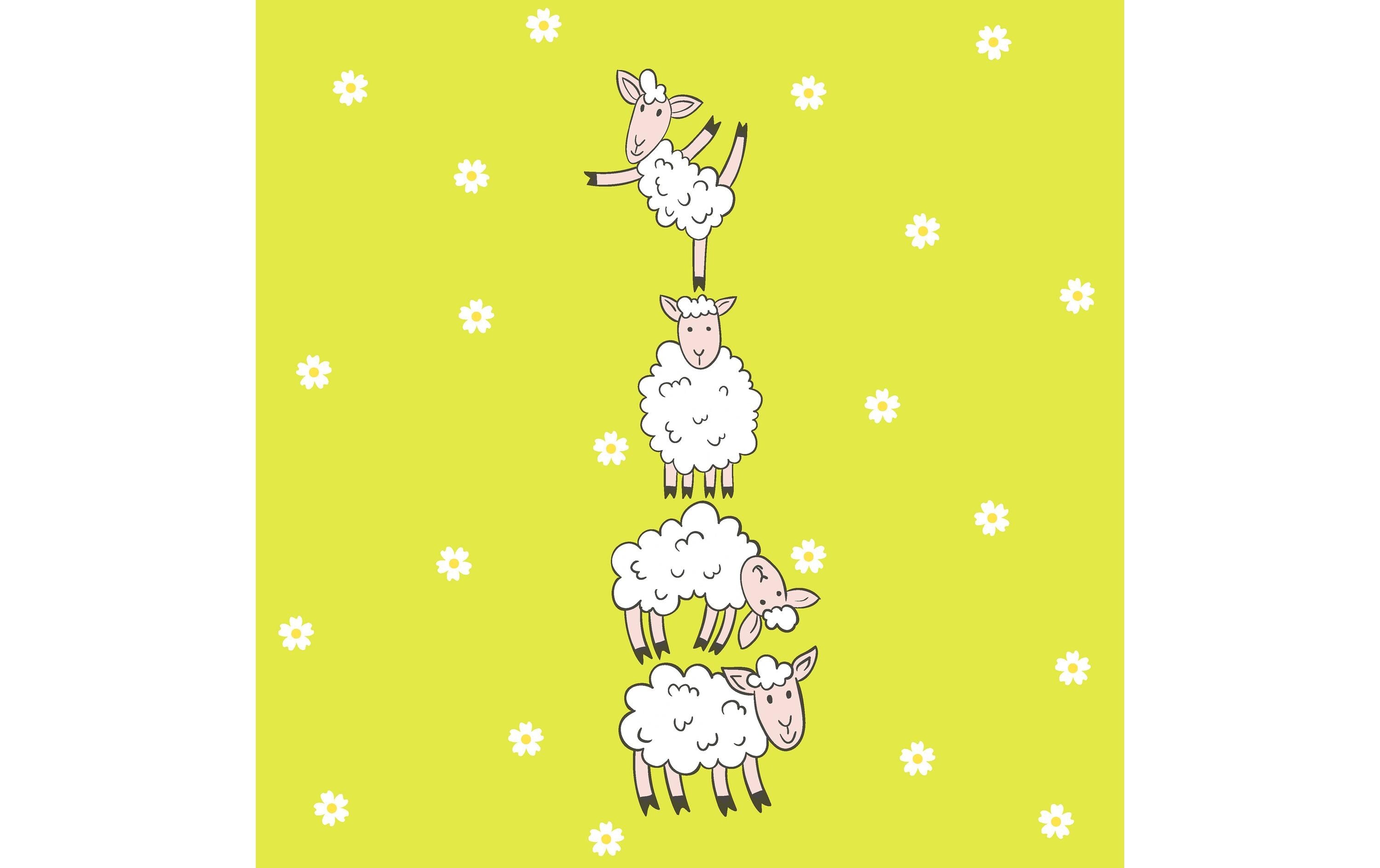 Paper+Design Servietten Hoppy Lambs 33x33 cm, 20 Stück