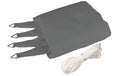 Sonnensegel grau 5.0m,  Quadratisch Spanngurten. 90% UV Schutz