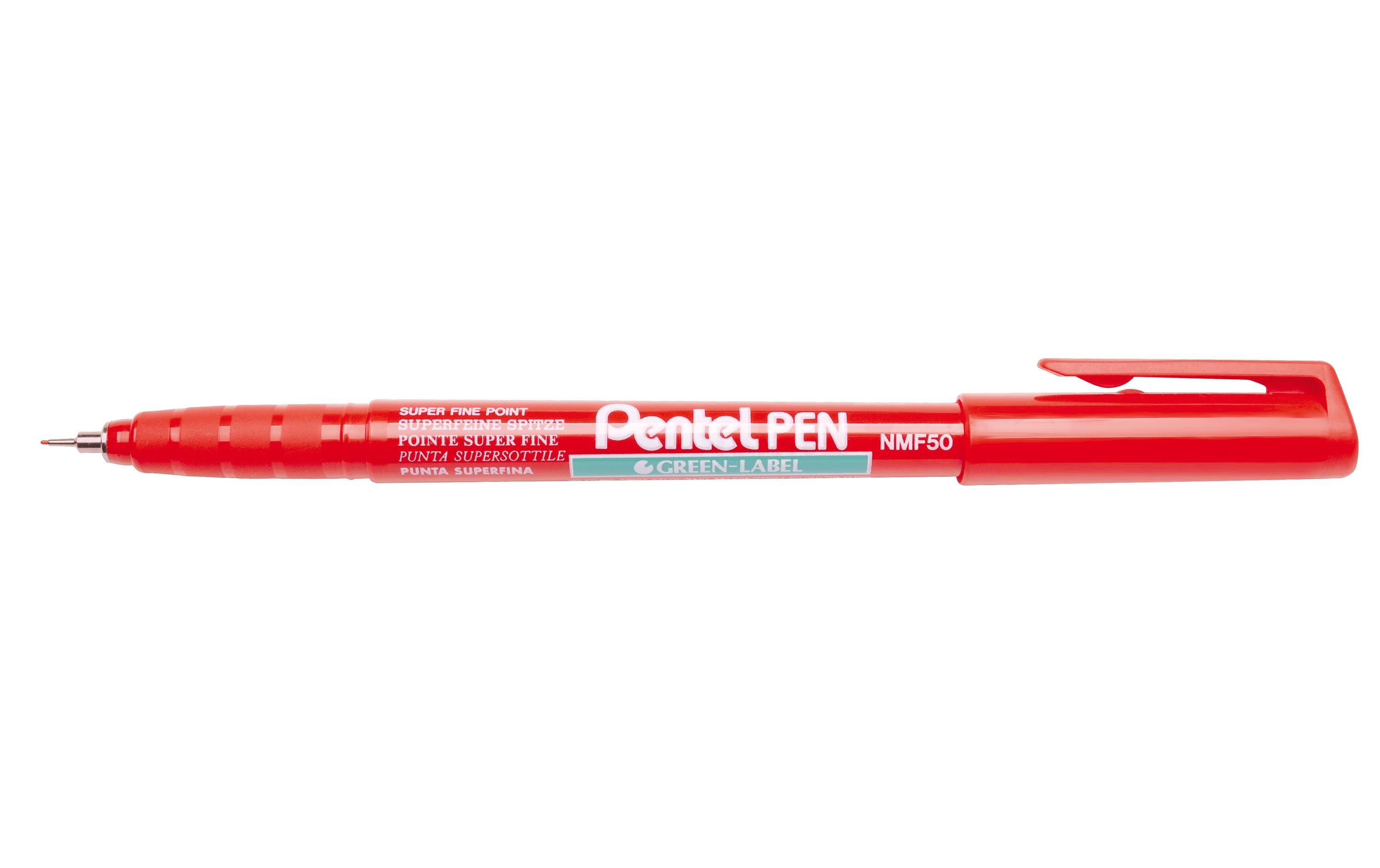 Pentel Permanent Marker Feinschreiber 0.5mm, rot